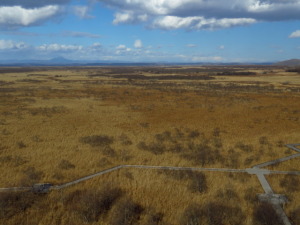 俯瞰で見る釧路湿原